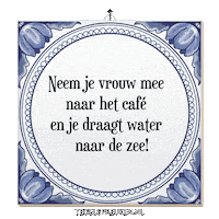 Water Nl Sticker by Tegelspreuken.nl