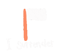 White Flag Help Sticker by Grizzli Bear