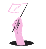 Sorry Flag Sticker by Doist