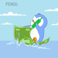 To The Moon Crypto GIF by Pudgy Penguins