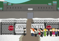 barbed wire prison GIF by South Park 