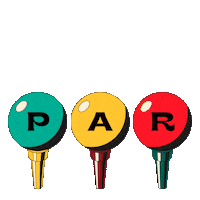 Carlosortizgolfista golf par golf ball carlos ortiz Sticker