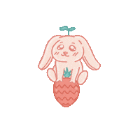 Bunny Fruit Sticker