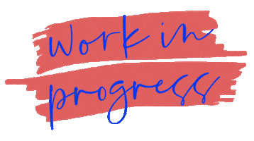 seek work in progress Sticker by Form&Seek