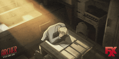 depress bad news GIF by Archer