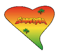 Summer Jam Heart Sticker by Reggaeville.com