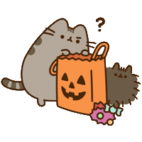 Trick Or Treat Halloween Sticker by Pusheen