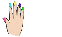 Unhas Coloridas Sticker by Mohala Brasil