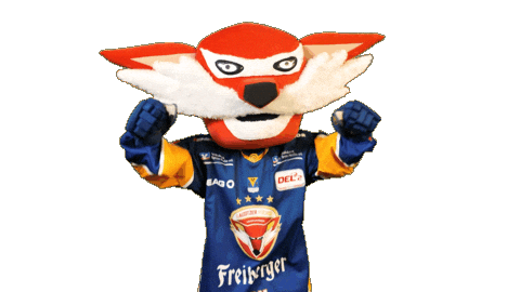 Klausi Celebrate Sticker by Lausitzer Füchse