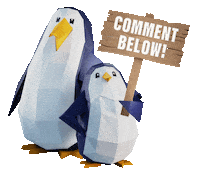 DashOfficialde penguin sign comment comments Sticker