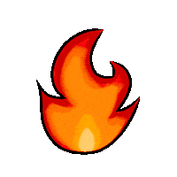 artsbykeixo hot fire mood aesthetic Sticker
