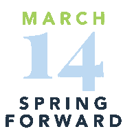 Spring Daylight Savings Sticker by McEnearney Associates