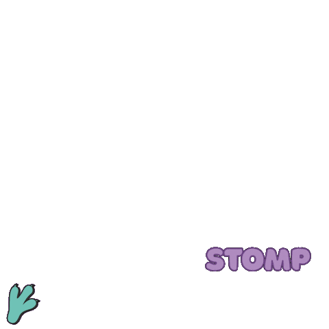 Dinosaur Footprints Sticker by Charlotte Filshie