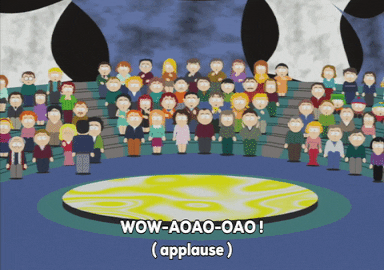crowd applause GIF by South Park 