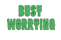 Worrying Mental Health Sticker