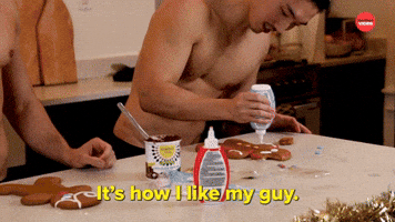 Male Models Decorate Their Ideal (Gingerbread) Men