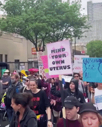 Pro-Abortion Rights Demonstrators March