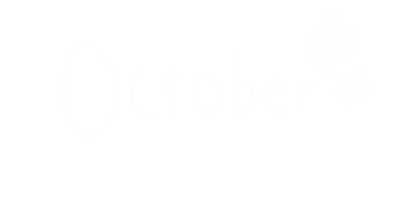 October Sticker