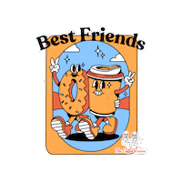 Best Friends Friendship Sticker by The Coffee Twins