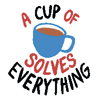 chicabeingme coffee drink morning tea Sticker