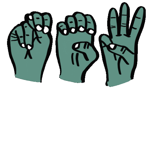 Sign Language Post Sticker