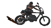 Burnout Bandit Sticker by Spark Cycleworks