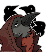 eduarson26-gif risa crows cuervos arisia Sticker