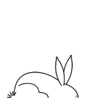 anibalfolco bunny easter eggs easter bunny Sticker