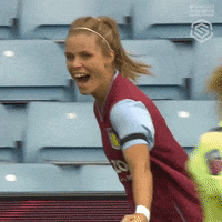 Happy Aston Villa GIF by Barclays WSL