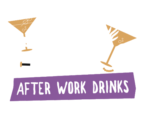 After Work Drinks Sticker by Curious Ahead