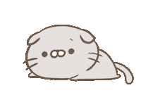 mosan_0x0 cat kitty down かわいい Sticker