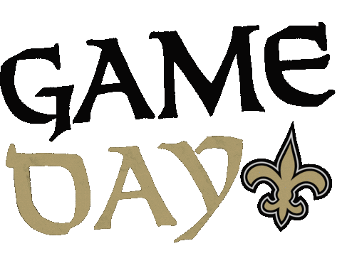 Game Day Nfl Sticker by New Orleans Saints