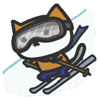 Ski Snowboarding Sticker by yomoyeah