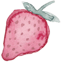 Strawberry Watercolor Sticker by zartmintdesign