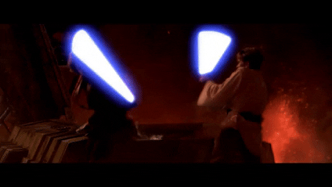 PyxeledPlays giphyupload revenge of the sith duel on mustafar GIF
