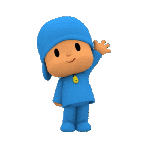 Hola Sticker by Pocoyo