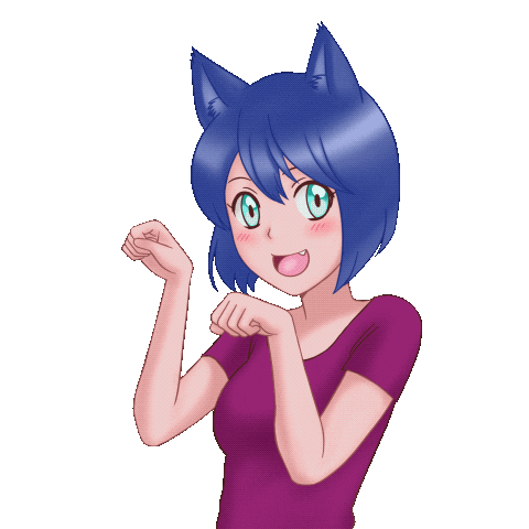 Cat Girl Dance Sticker