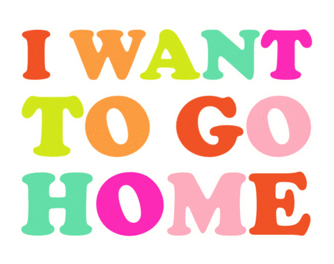 I Want To Go Home Wallflower Sticker
