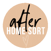 Homesort home clean after organization Sticker