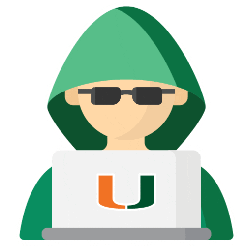 umcyber giphyupload green orange miami Sticker