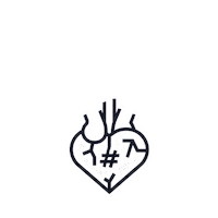 Heart Beat Sticker by Herzblutdigital