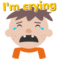 Sad Tears Sticker by Woohoo Storytime
