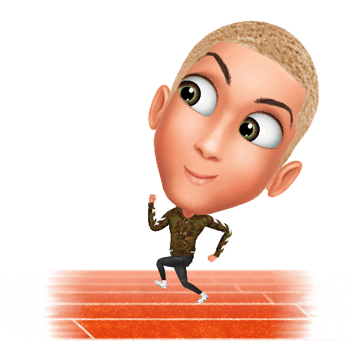 Run Thejakebecker Sticker by Genies