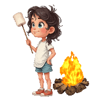 Boys Girls Bonfire Sticker