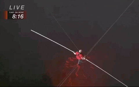 Nik Wallenda Highwire GIF by Volcano Live! with Nik Wallenda