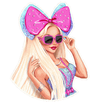Wink Doll Sticker