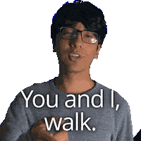 Stepping You And I Sticker