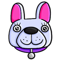 Happy French Bulldog Sticker
