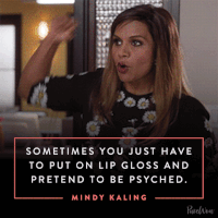 Excited Mindy Kaling GIF by PureWow