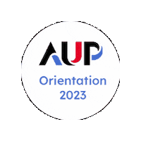 aup_comms aup aup orientation 2023 american university of paris auporientation Sticker